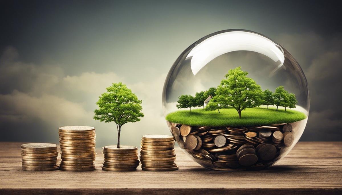 Image describing the concept of understanding investments, depicting assets and financial growth.